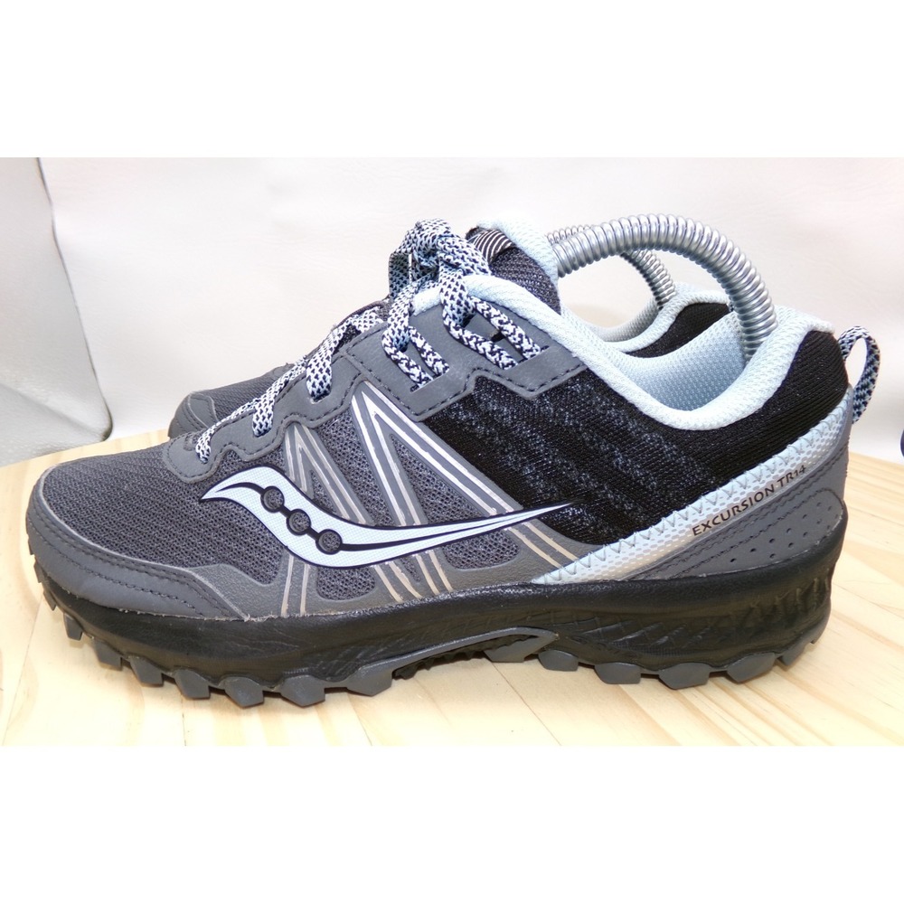 Saucony Excursion TR14 Trail Running Shoes S10585-27 Women Gray Sz 7.5 W Lace Up